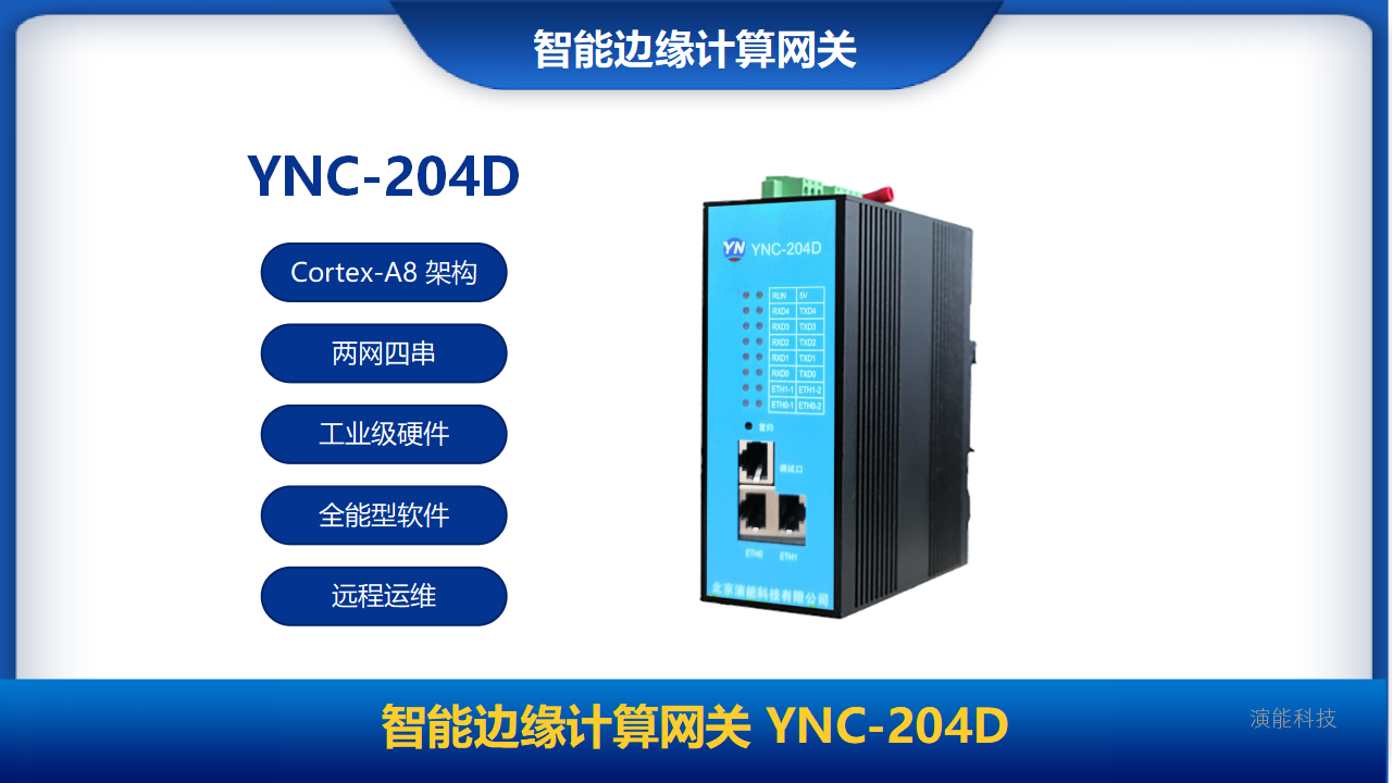 智能邊緣計(jì)算網(wǎng)關(guān)YNC-204D